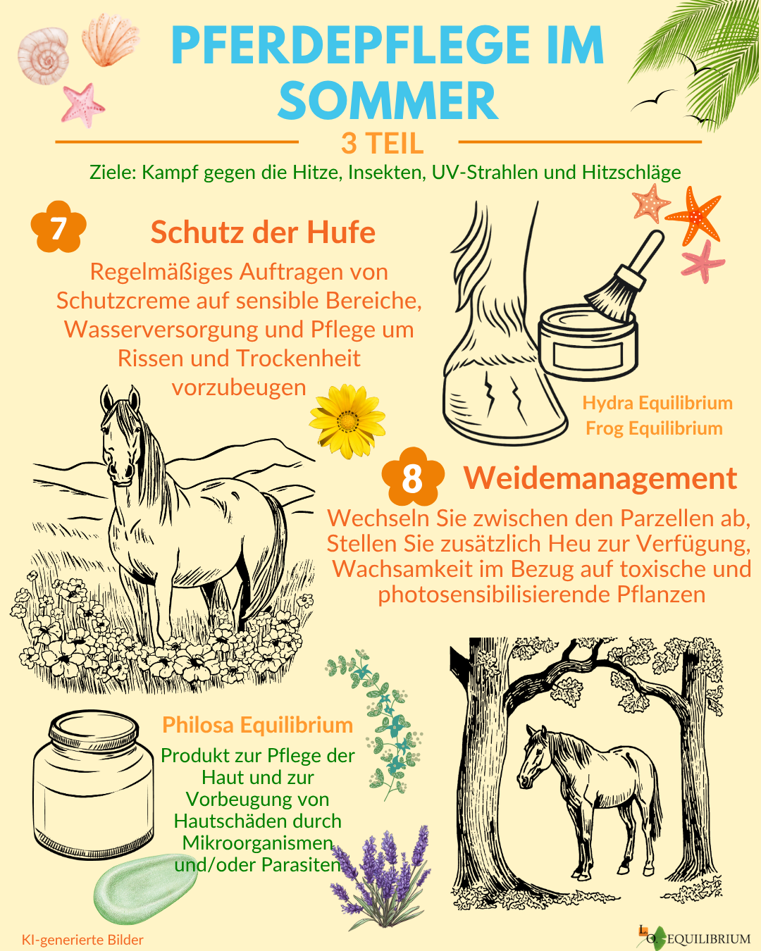 infographie été cheval conseils prévention  